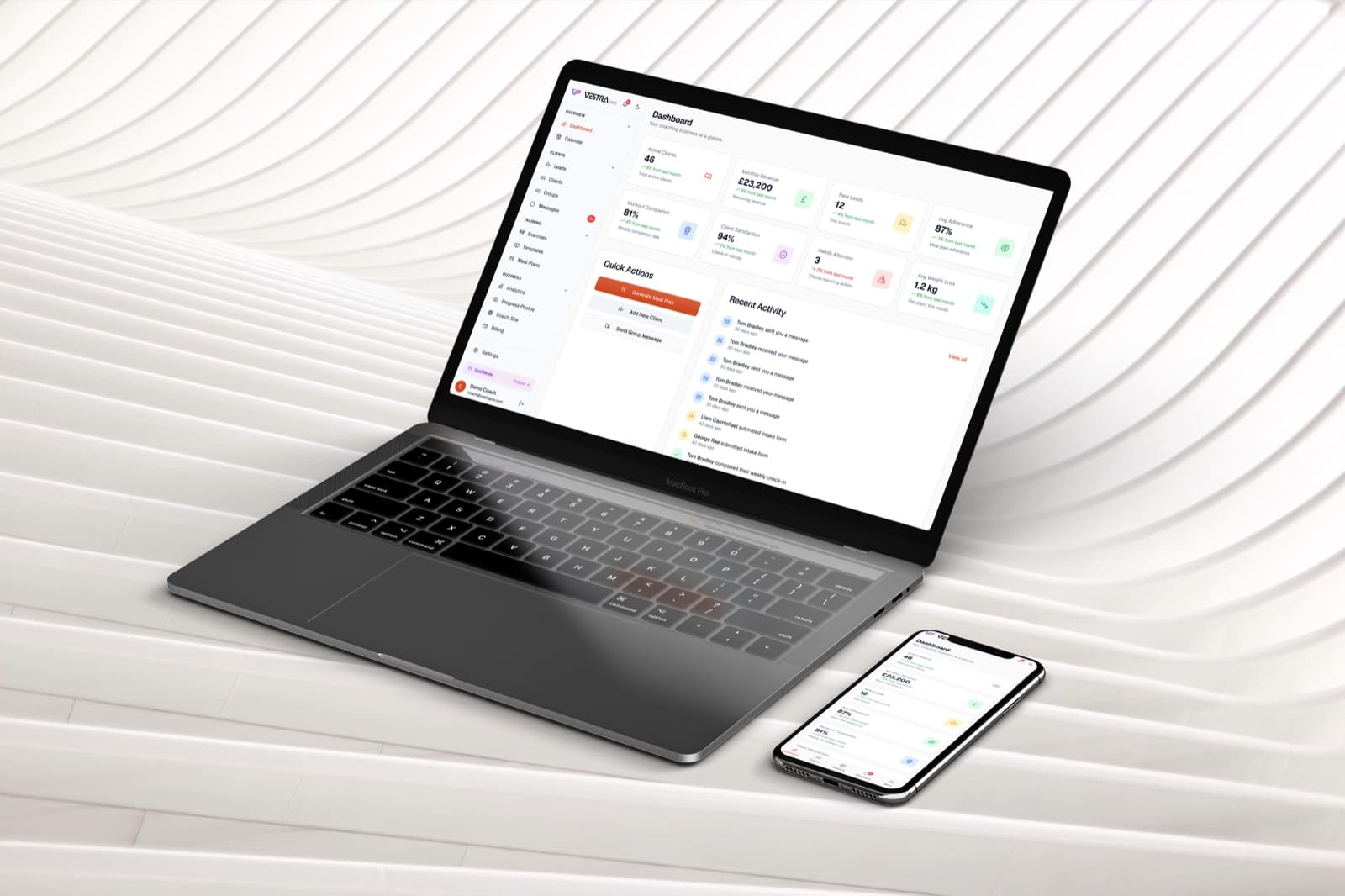 vestra website screenshot