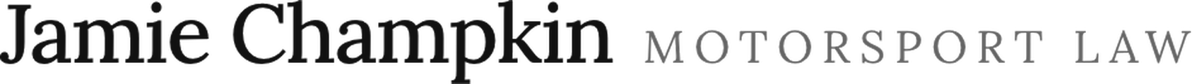 Jamie Champkin Motorsport Law logo